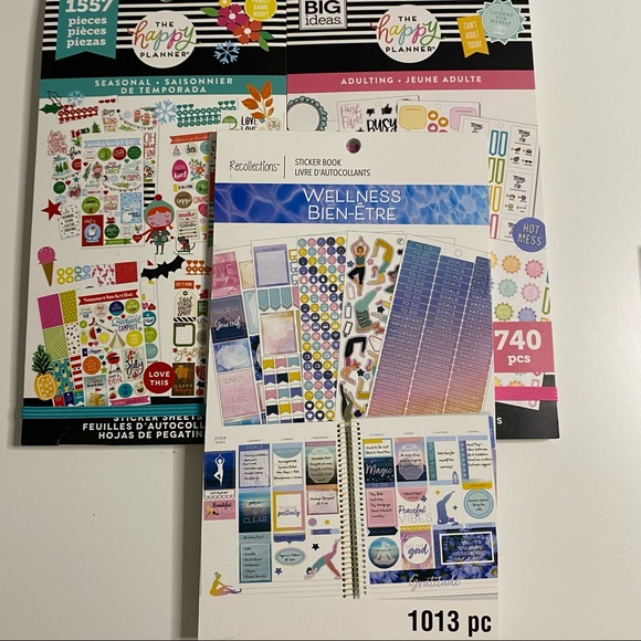 BRAND NEW HAPPY PLANNER STICKER BOOKS SET OF 5 - Picture 4 of 9